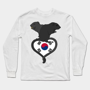 Gerbil South Korea (dark) Long Sleeve T-Shirt